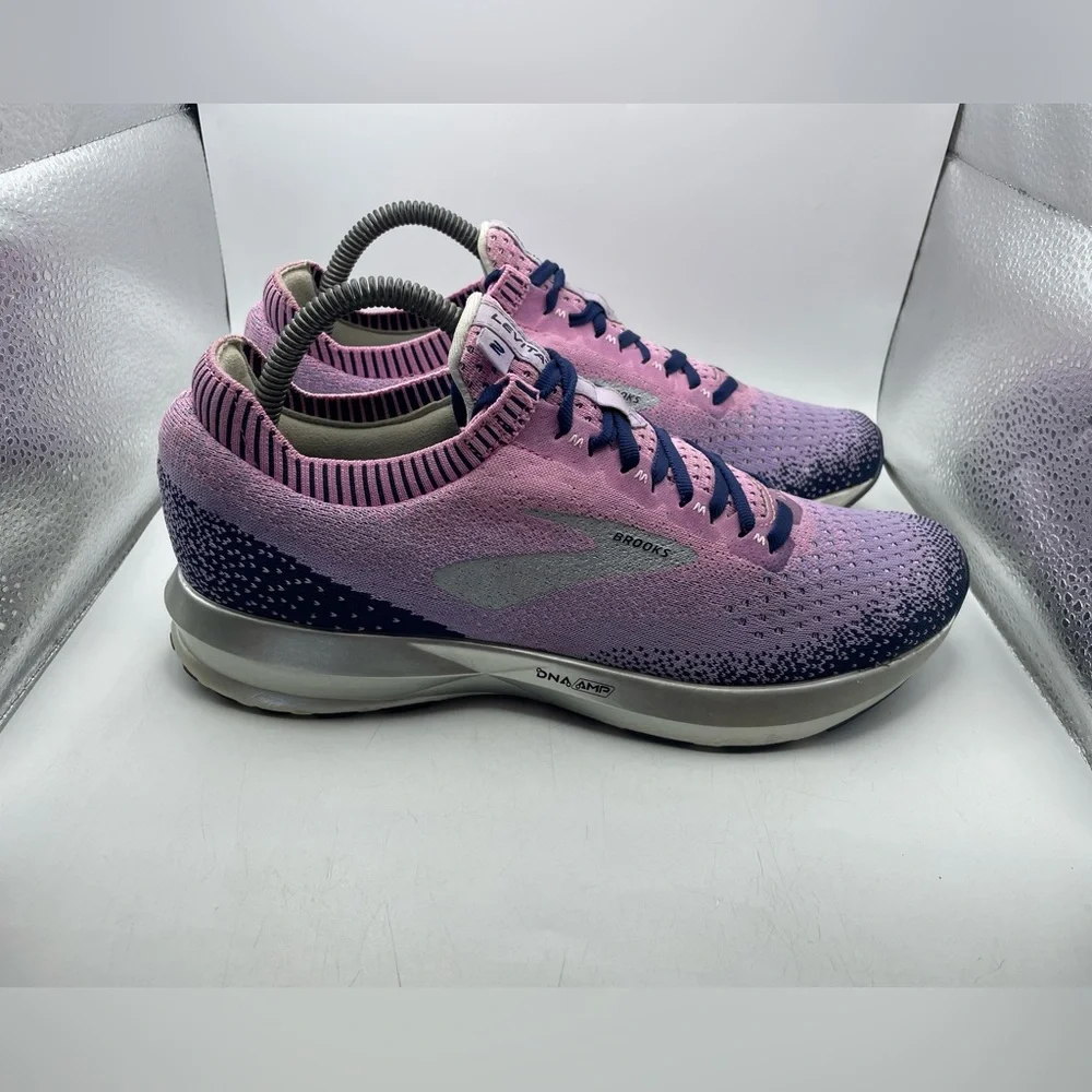 Brooks Women's Pink and Navy Athletic Running Shoes